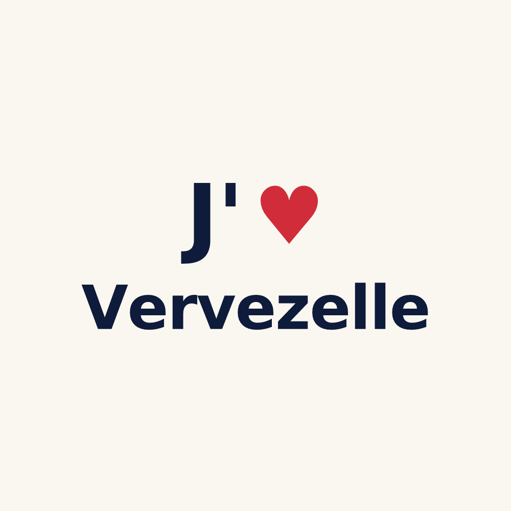 Tasse personnalisée Vervezelle — design J'aime Vervezelle