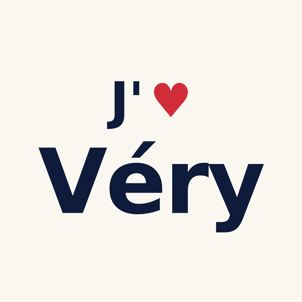 Tasse personnalisée Véry — design « J'aime Véry » imprimé sur la tasse