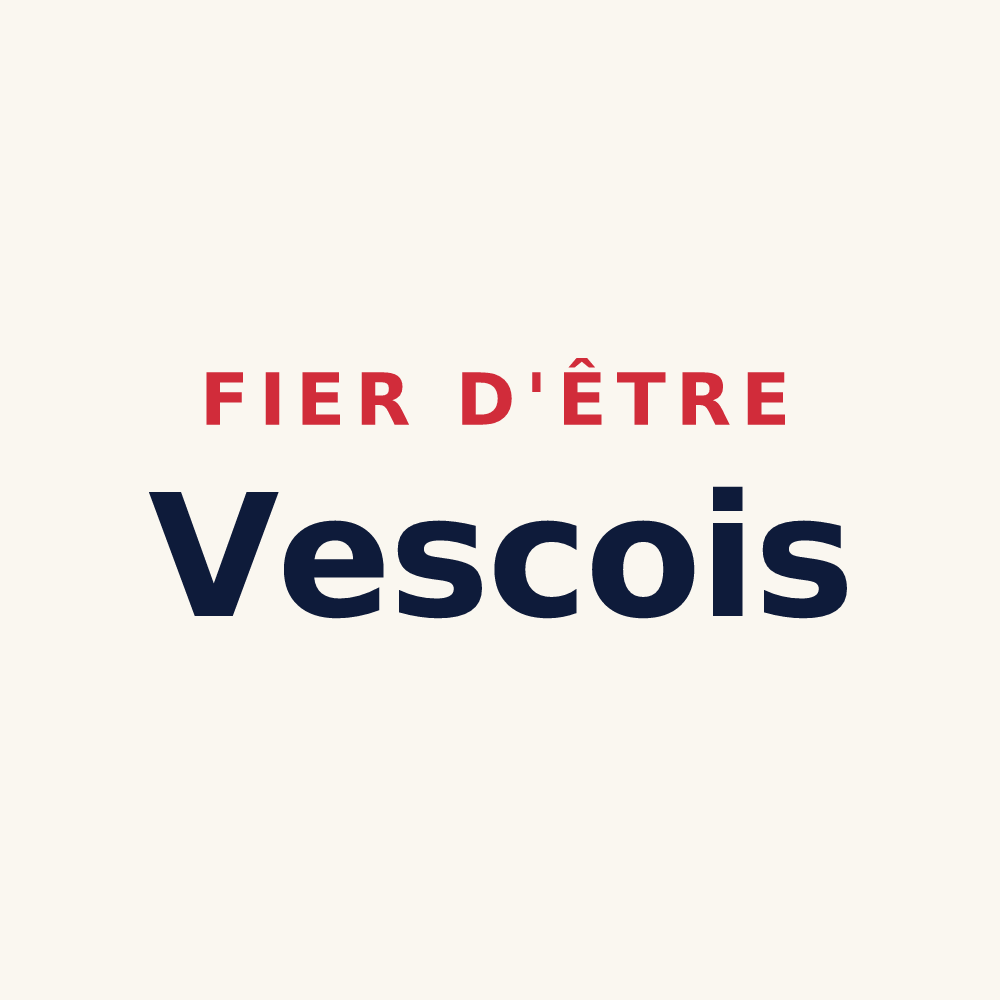 Tasse « Fier d'être Vescois » — design pour Vesc