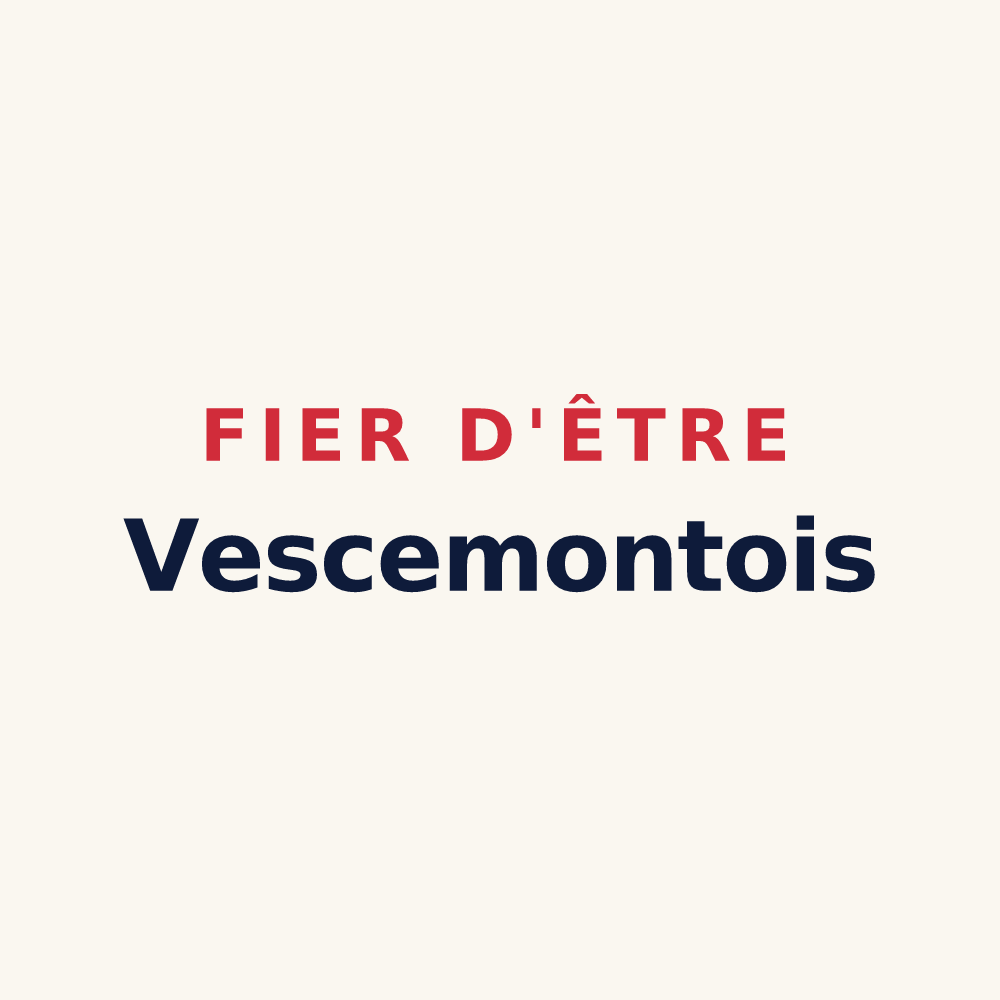 Tasse « Fier d'être Vescemontois » — design pour Vescemont