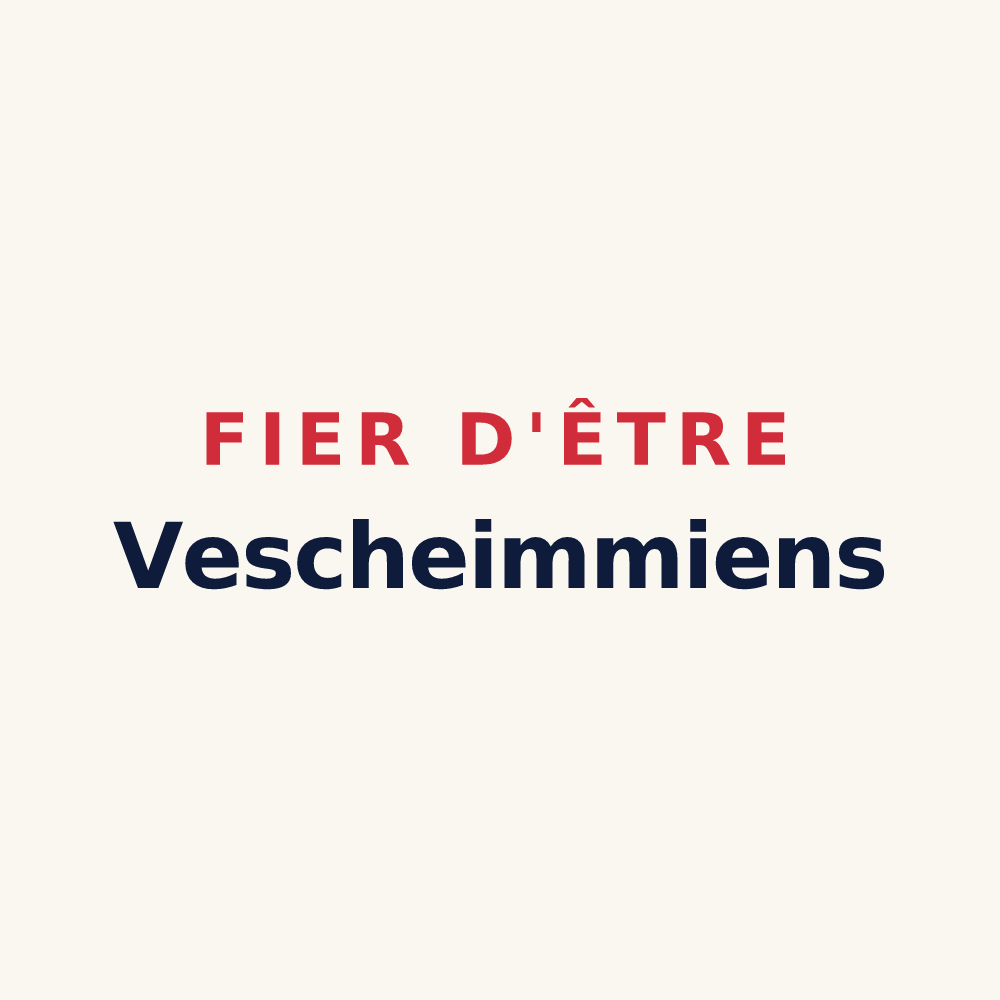 Tasse « Fier d'être Vescheimmiens » — design pour Vescheim