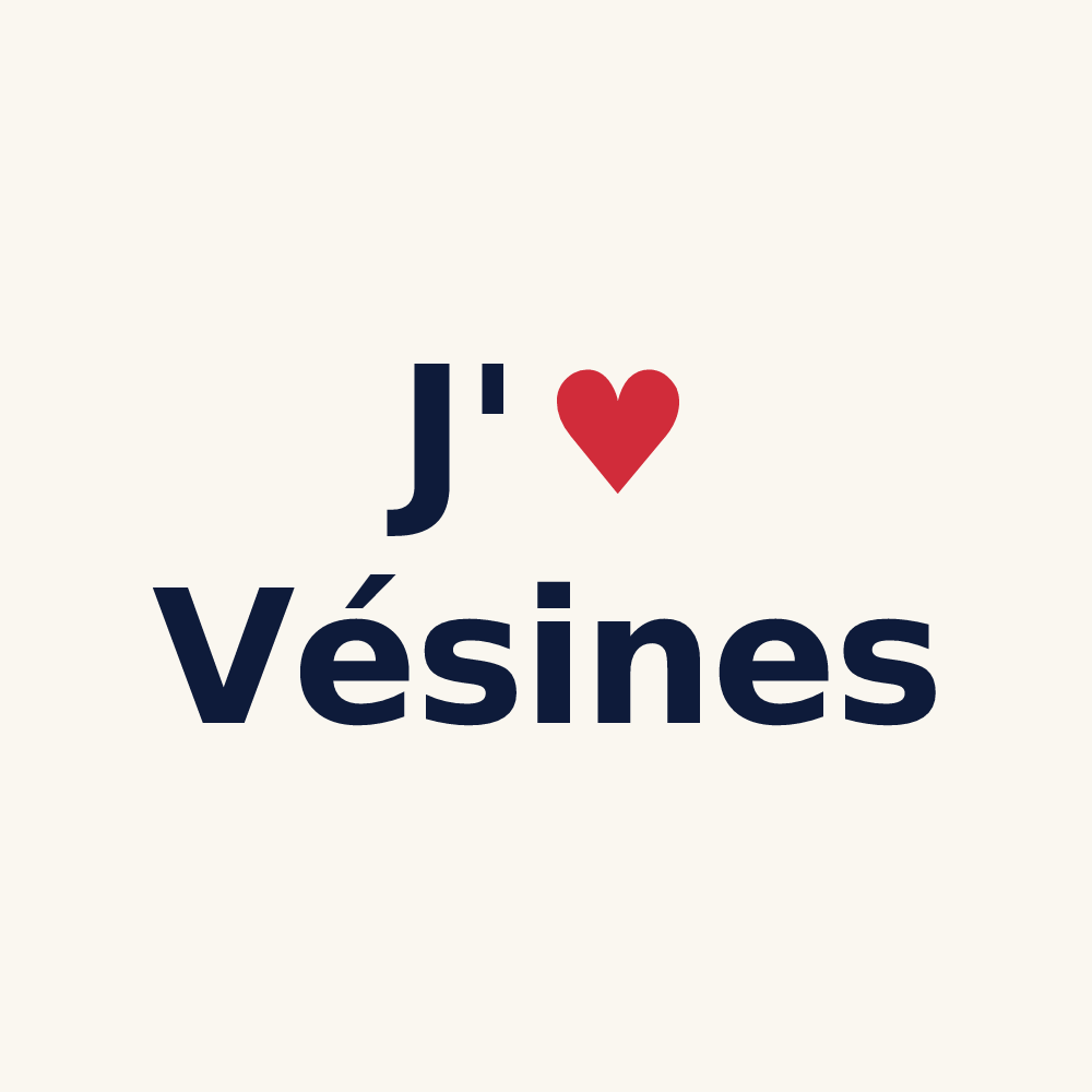 Tasse personnalisée Vésines — design J'aime Vésines