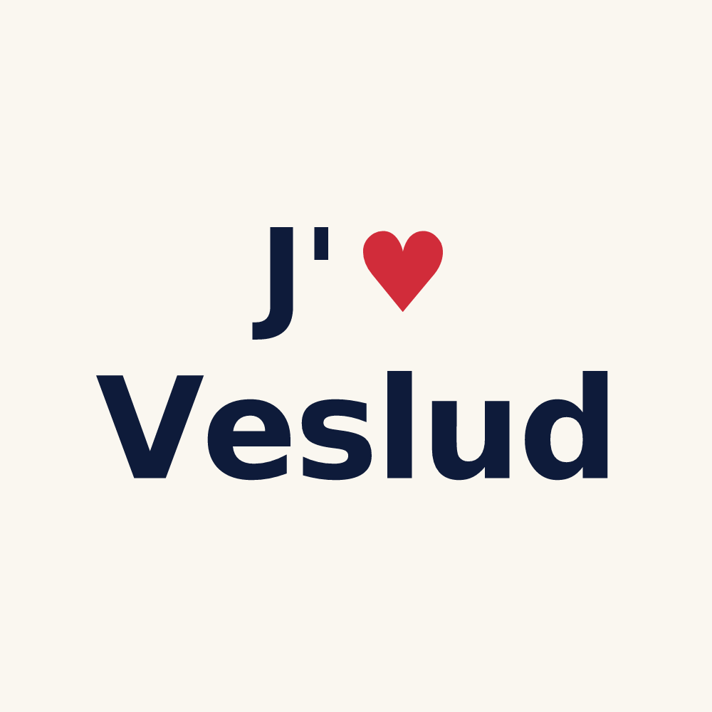 Tasse personnalisée Veslud — design J'aime Veslud