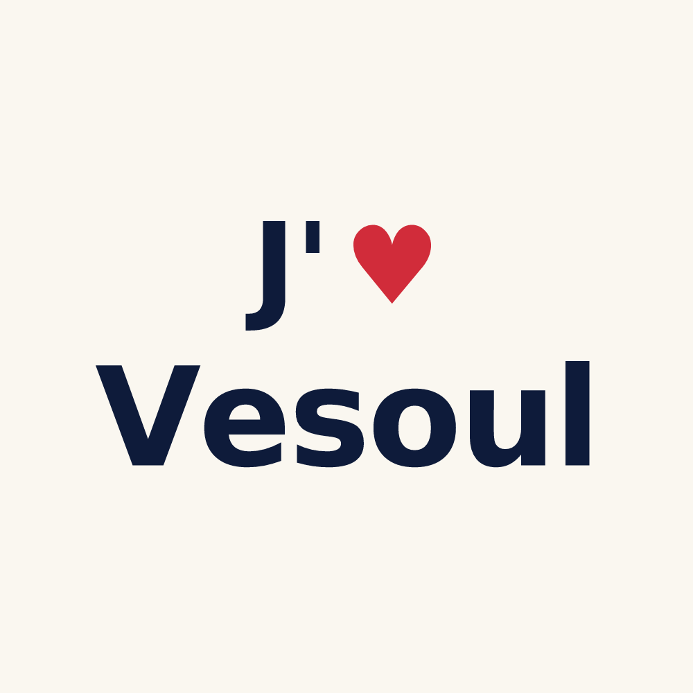 Tasse personnalisée Vesoul — design « J'aime Vesoul » imprimé sur la tasse