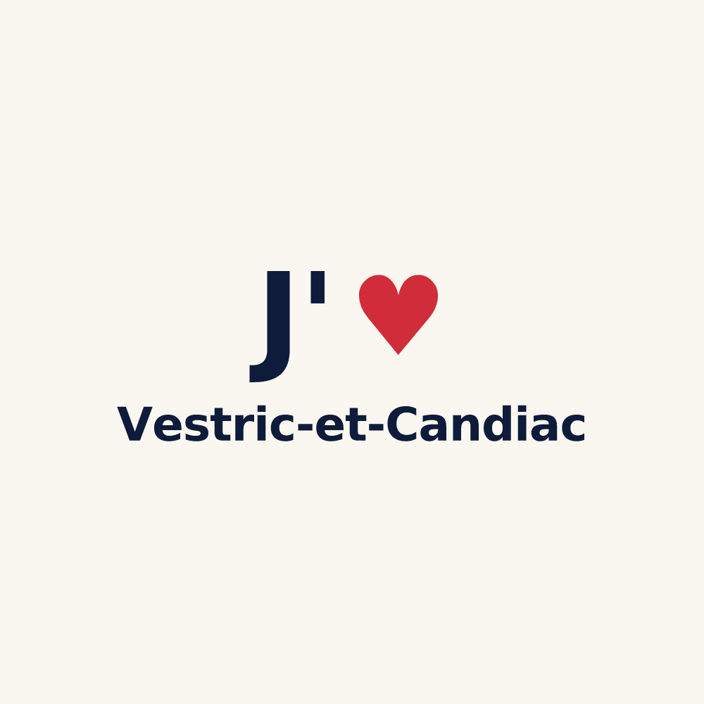 Tasse personnalisée Vestric-et-Candiac — design J'aime Vestric-et-Candiac