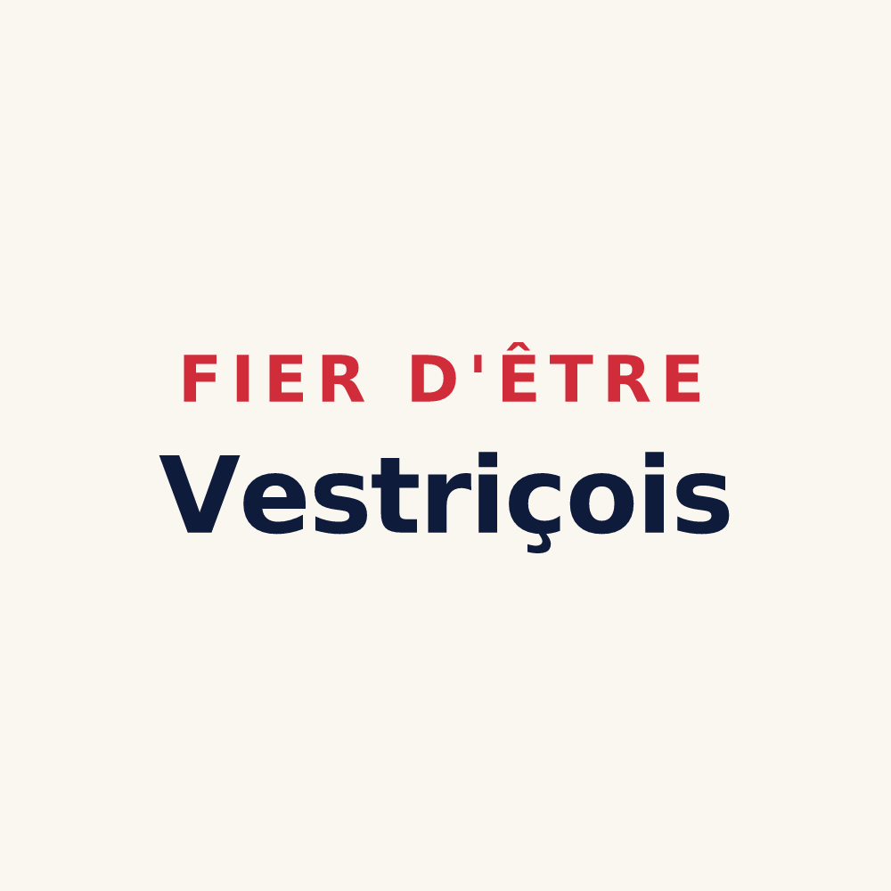 Tasse « Fier d'être Vestriçois » — design pour Vestric-et-Candiac