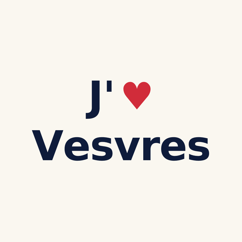 Tasse personnalisée Vesvres — design J'aime Vesvres