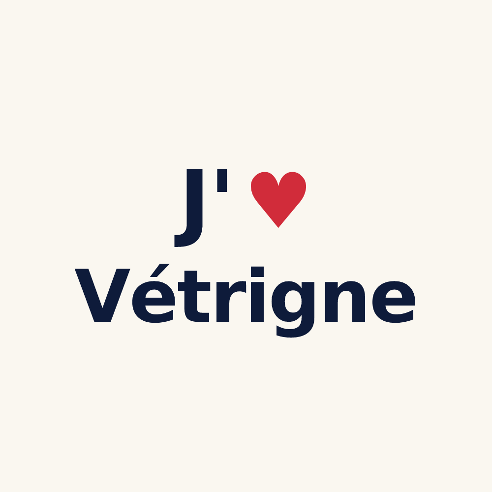 Tasse personnalisée Vétrigne — design J'aime Vétrigne