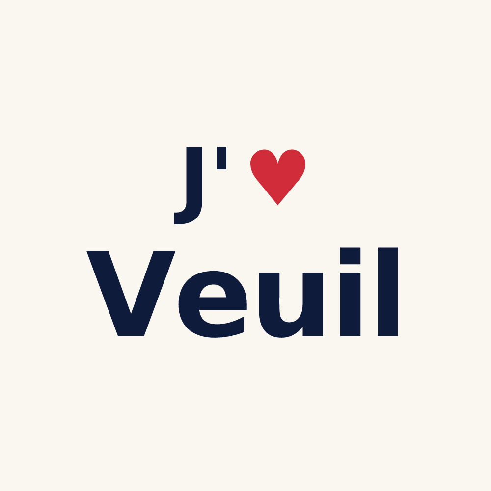 Tasse personnalisée Veuil — design J'aime Veuil