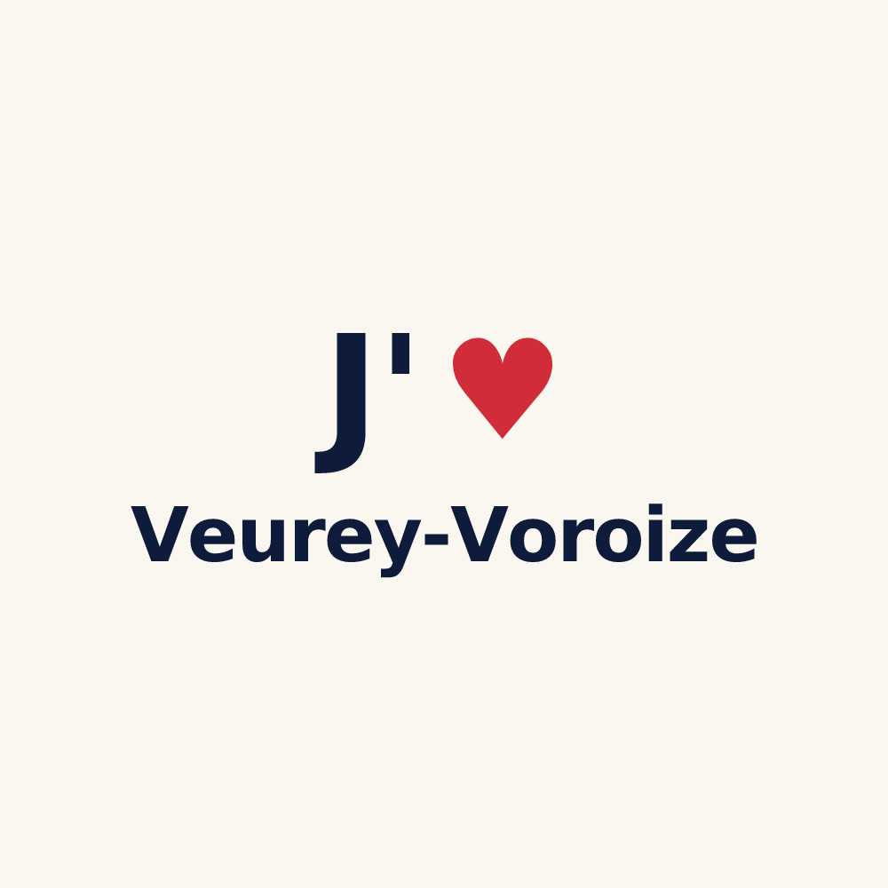Tasse personnalisée Veurey-Voroize — design J'aime Veurey-Voroize