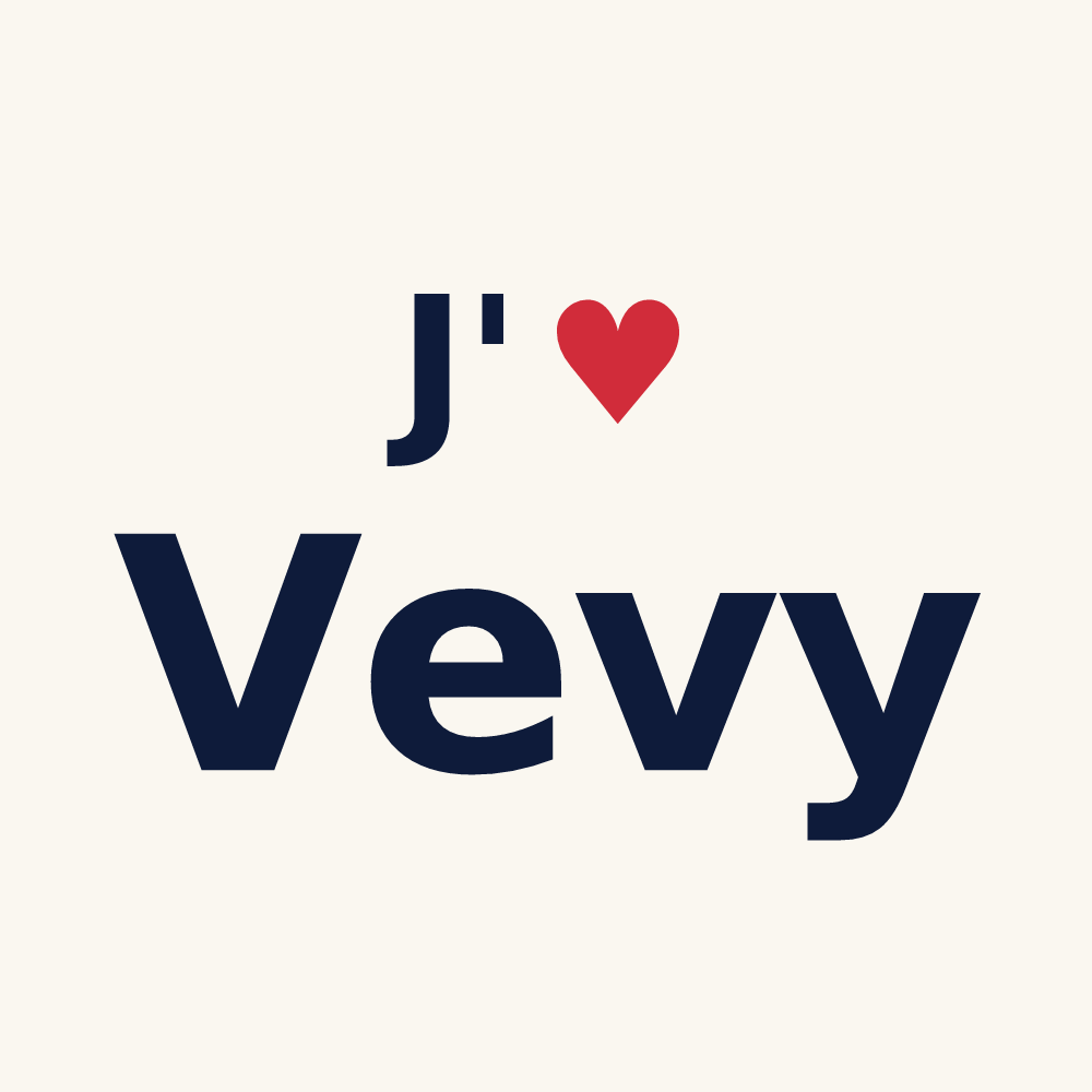 Tasse personnalisée Vevy — design J'aime Vevy