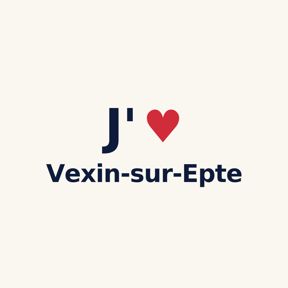 Tasse personnalisée Vexin-sur-Epte — design J'aime Vexin-sur-Epte