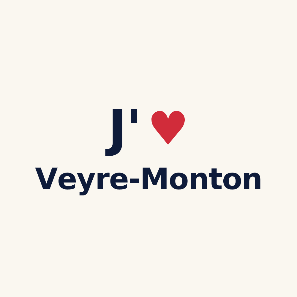 Tasse personnalisée Veyre-Monton — design J'aime Veyre-Monton
