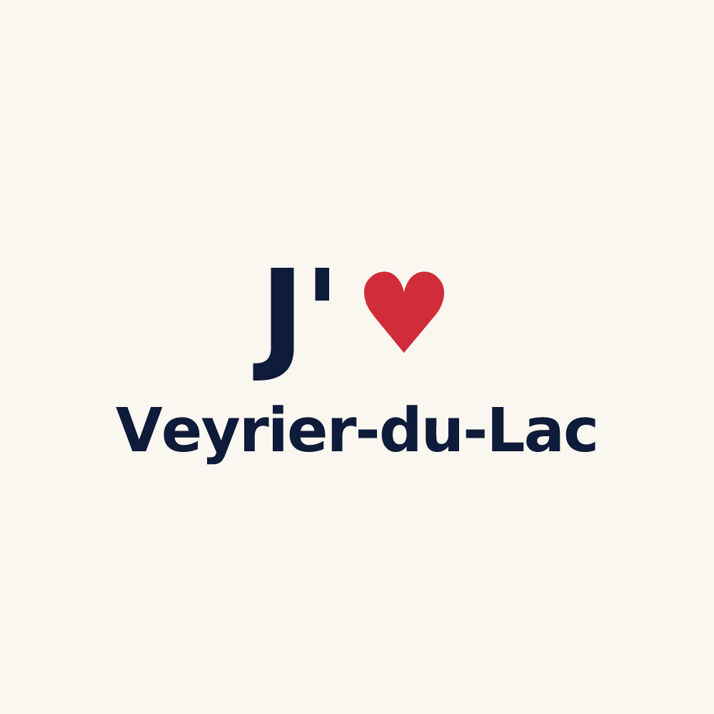Tasse personnalisée Veyrier-du-Lac — design J'aime Veyrier-du-Lac