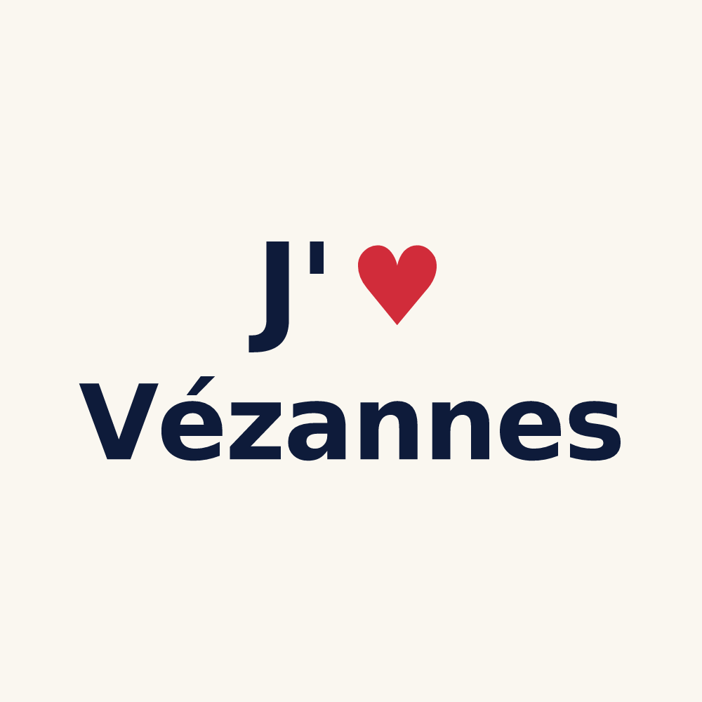 Tasse personnalisée Vézannes — design J'aime Vézannes