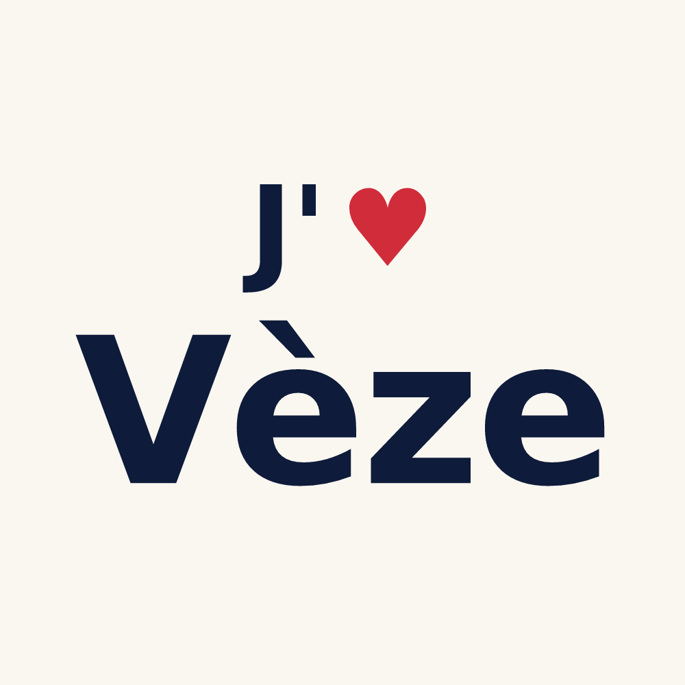 Tasse personnalisée Vèze — design J'aime Vèze