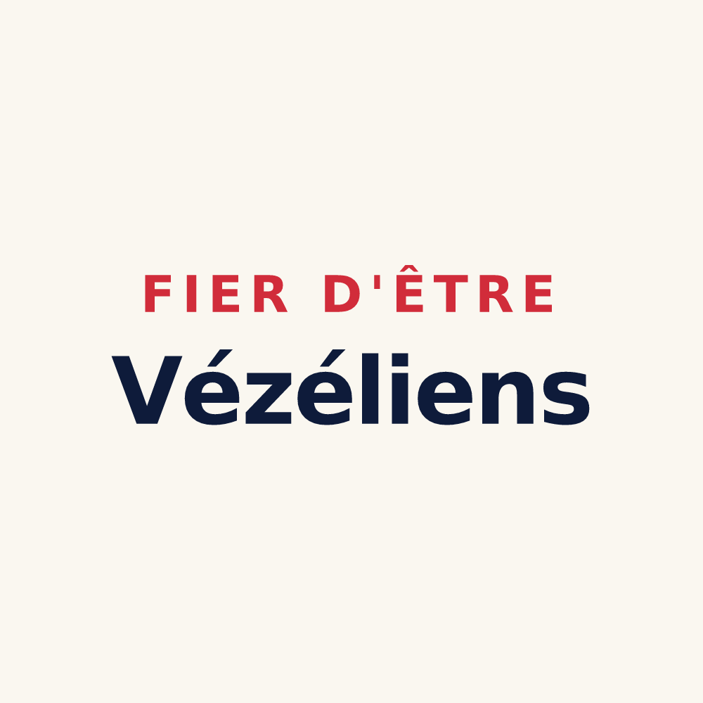 Tasse « Fier d'être Vézéliens » — design pour Vézelay