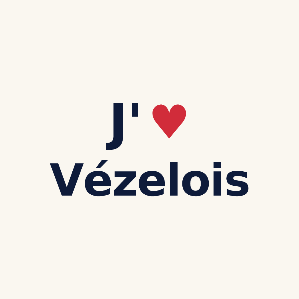 Tasse personnalisée Vézelois — design J'aime Vézelois
