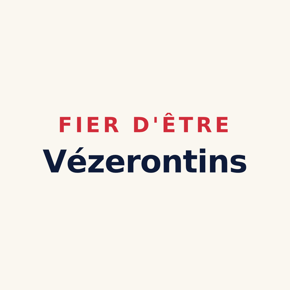Tasse « Fier d'être Vézerontins » — design pour Vézeronce-Curtin