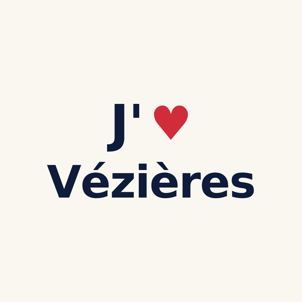 Tasse personnalisée Vézières — design J'aime Vézières