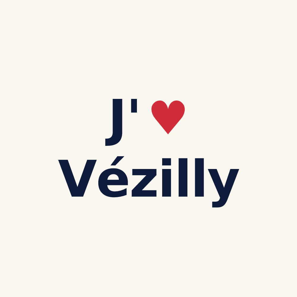Tasse personnalisée Vézilly — design J'aime Vézilly