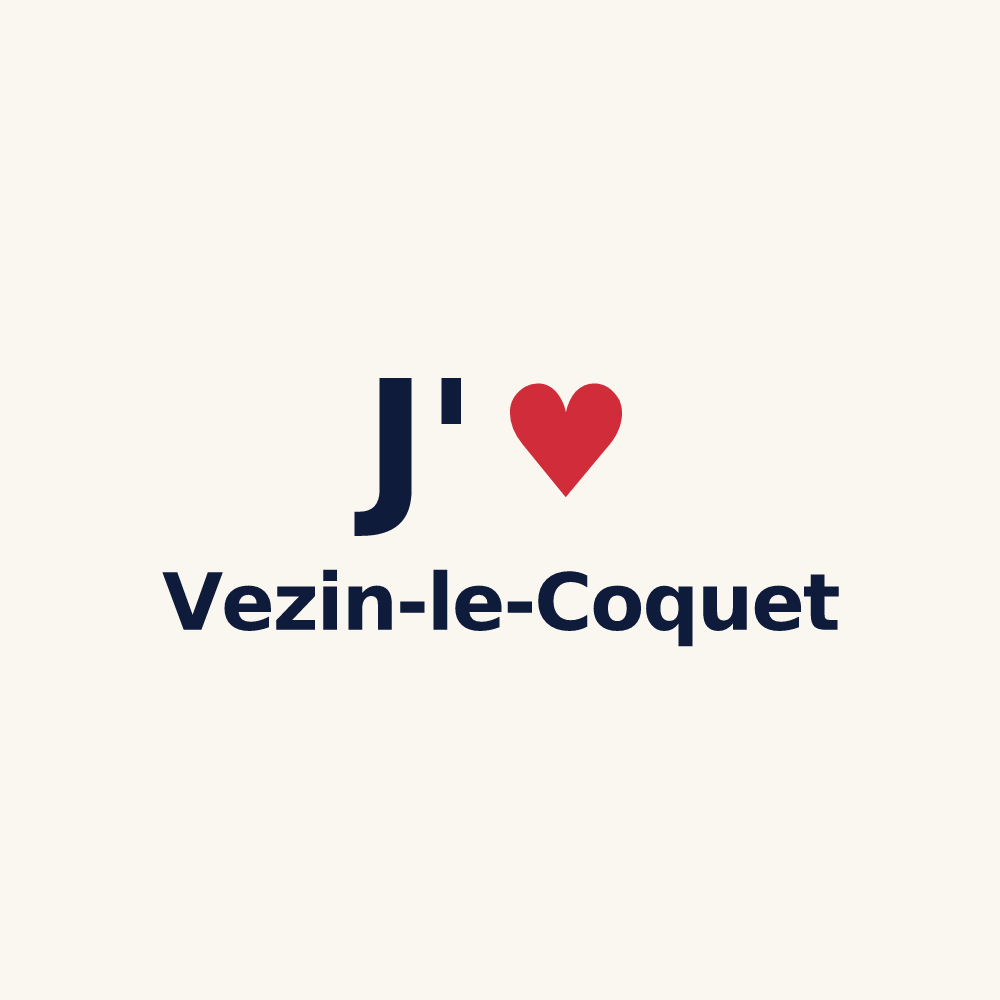 Tasse personnalisée Vezin-le-Coquet — design J'aime Vezin-le-Coquet