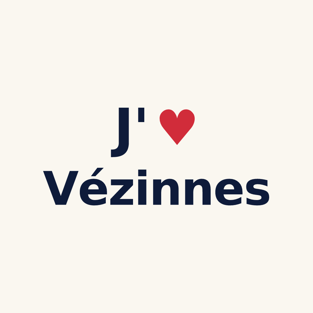 Tasse personnalisée Vézinnes — design J'aime Vézinnes