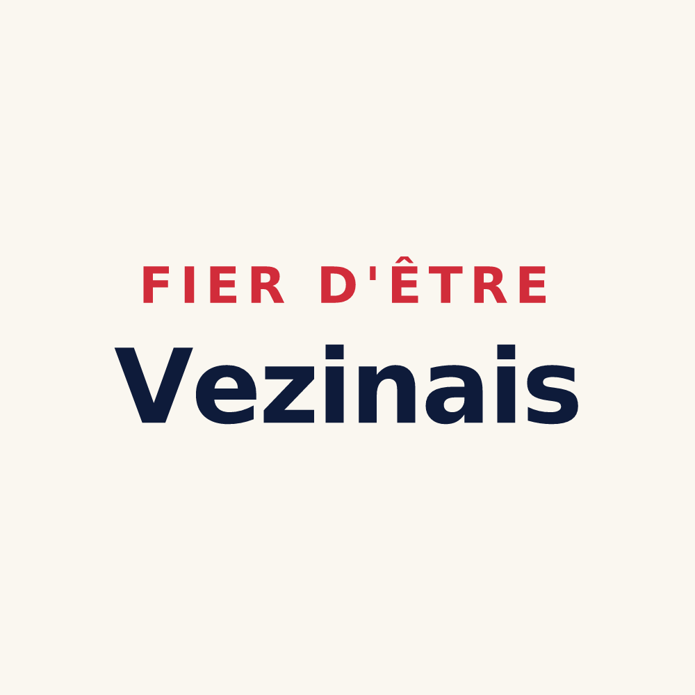 Tasse « Fier d'être Vezinais » — design pour Vezins