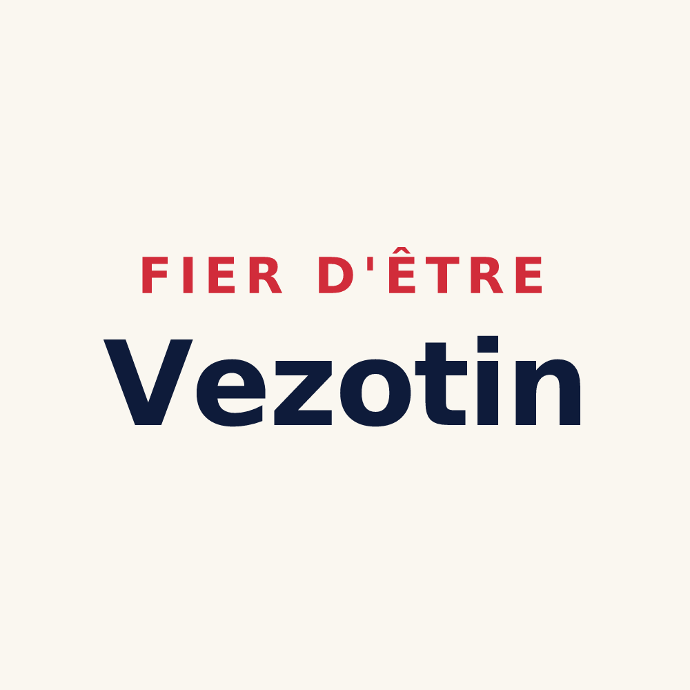 Tasse « Fier d'être Vezotin » — design pour Vezot