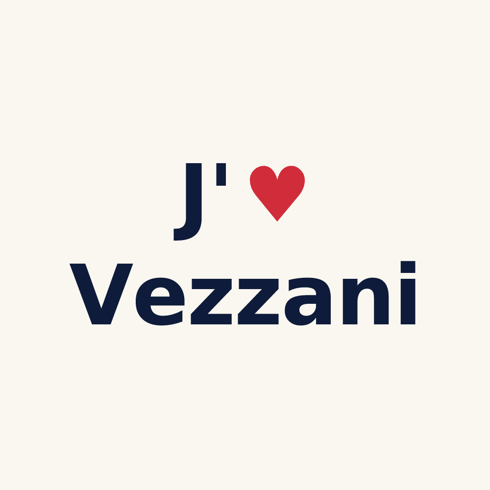 Tasse personnalisée Vezzani — design J'aime Vezzani