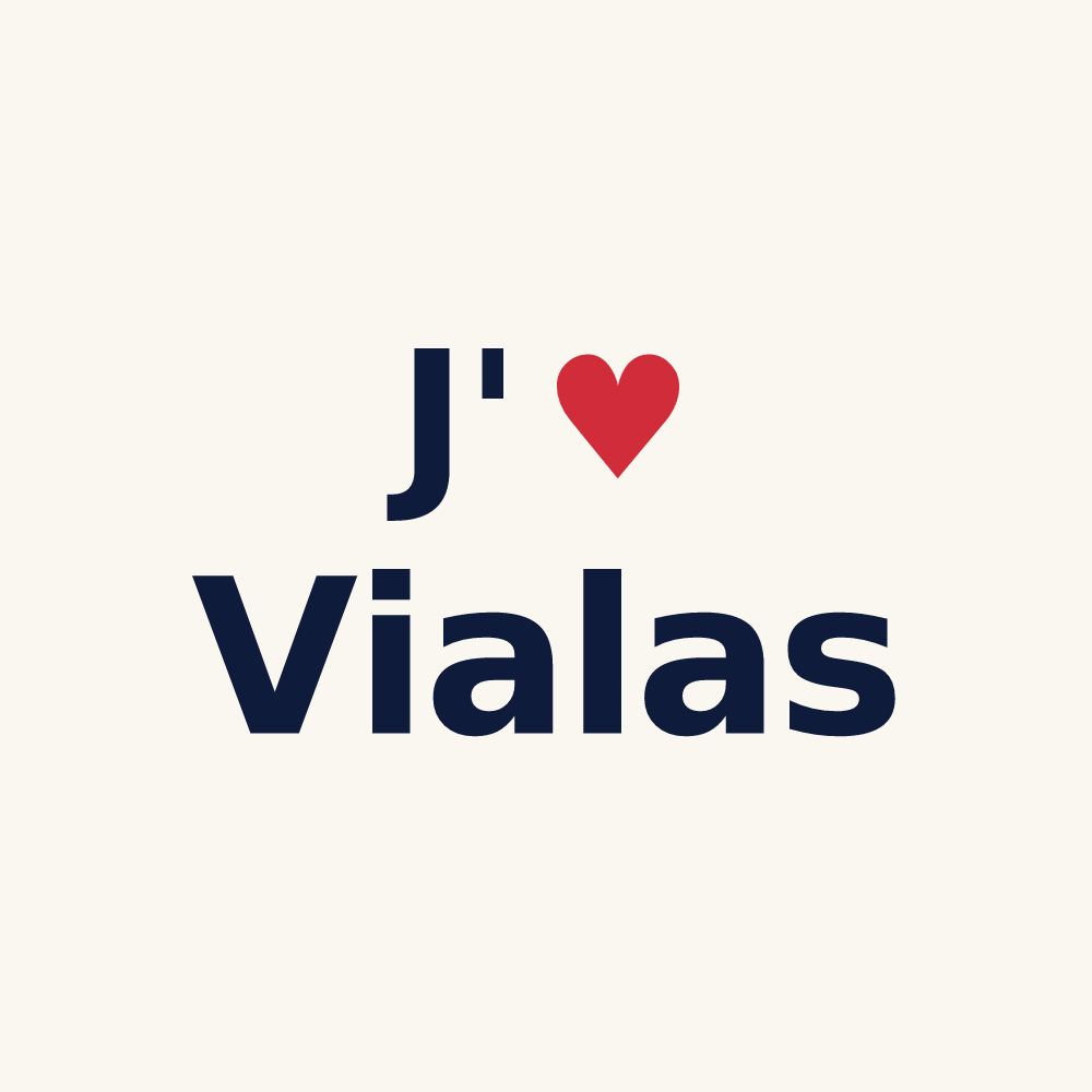 Tasse personnalisée Vialas — design J'aime Vialas