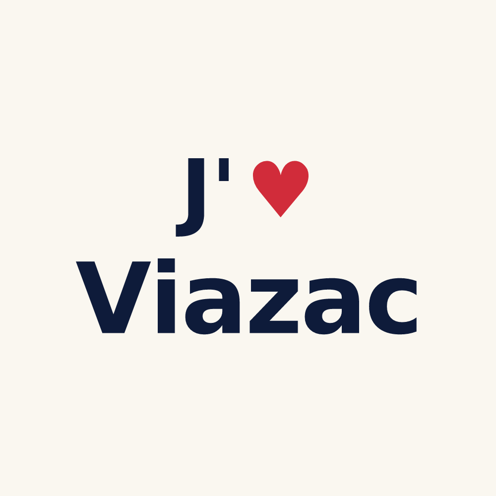 Tasse personnalisée Viazac — design J'aime Viazac