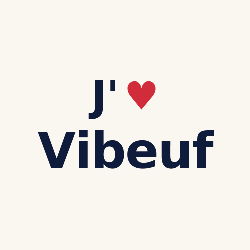 Tasse personnalisée Vibeuf — design J'aime Vibeuf