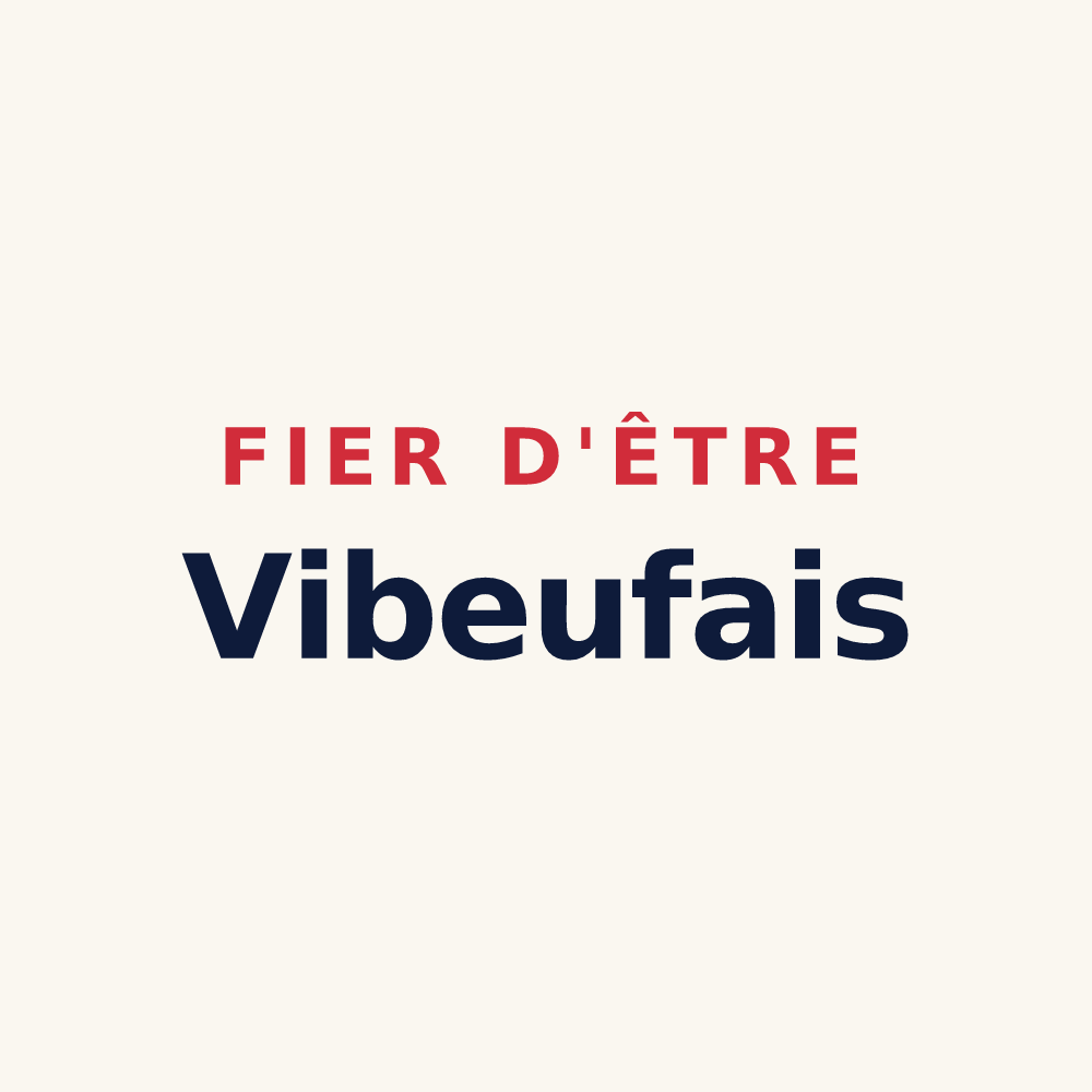 Tasse « Fier d'être Vibeufais » — design pour Vibeuf