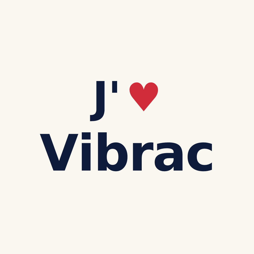 Tasse personnalisée Vibrac — design J'aime Vibrac