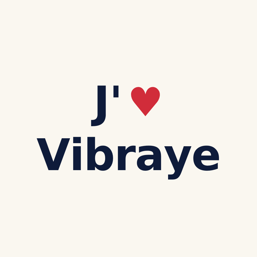Tasse personnalisée Vibraye — design J'aime Vibraye