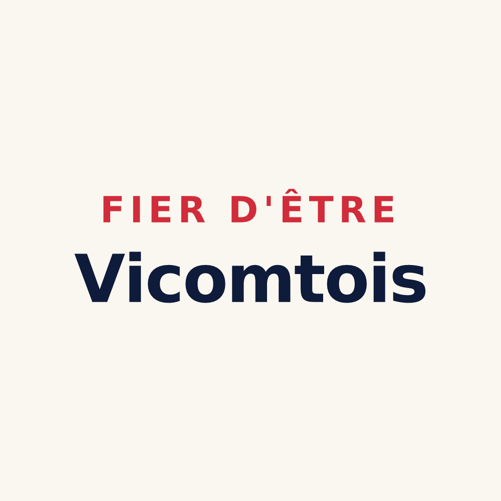 Tasse « Fier d'être Vicomtois » — design pour Vic-le-Comte