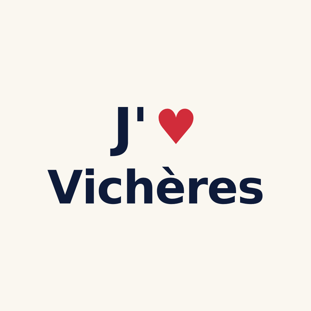 Tasse personnalisée Vichères — design J'aime Vichères
