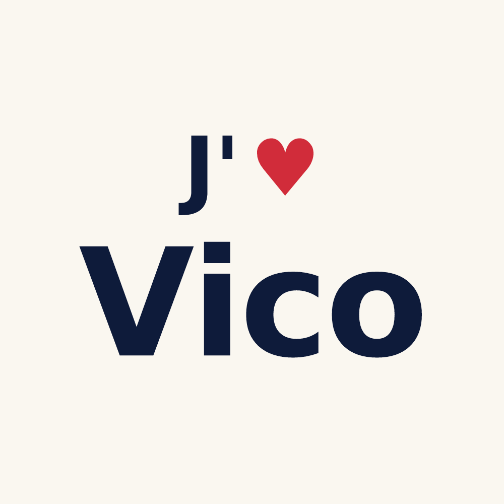 Tasse personnalisée Vico — design J'aime Vico