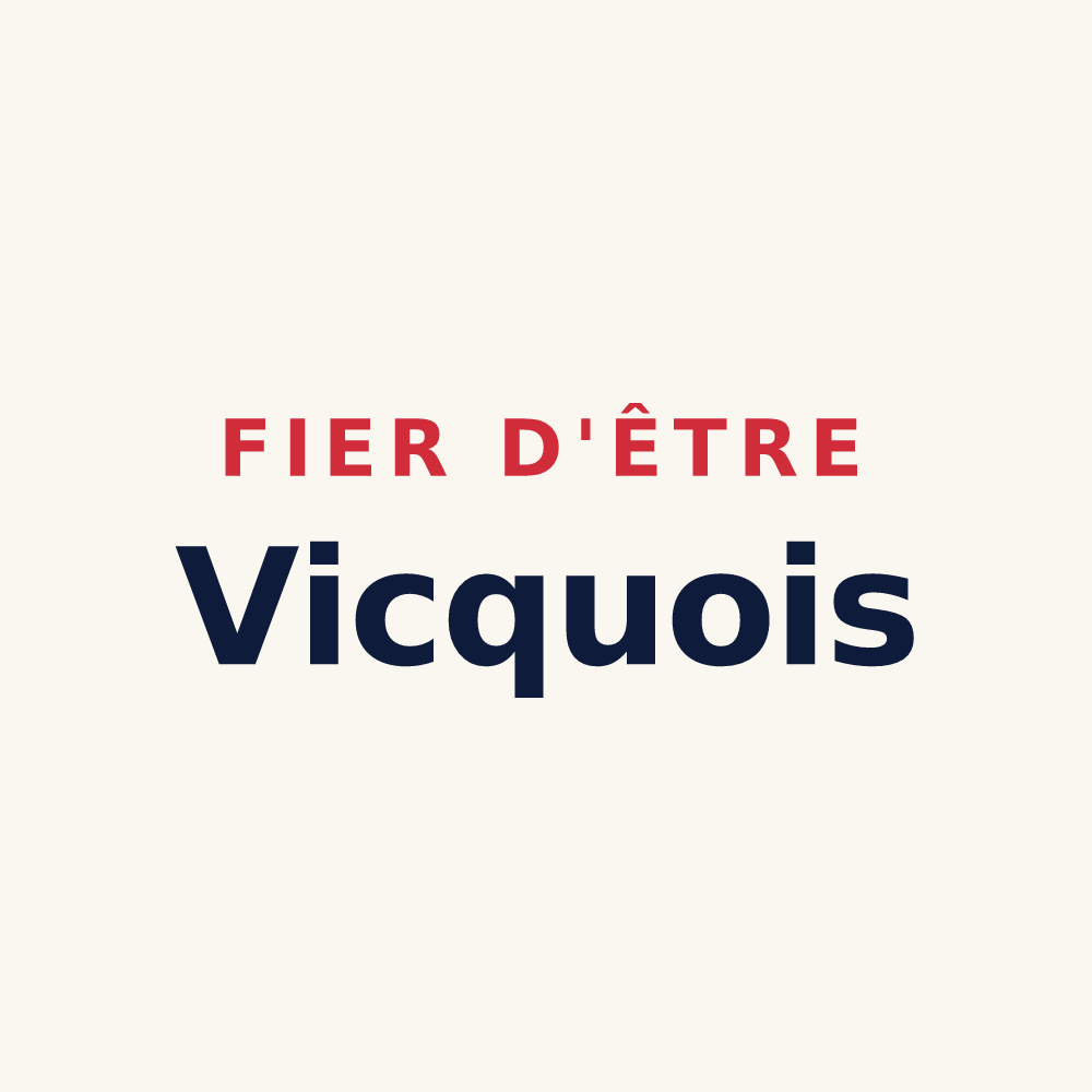 Tasse « Fier d'être Vicquois » — design pour Vicq-d'Auribat