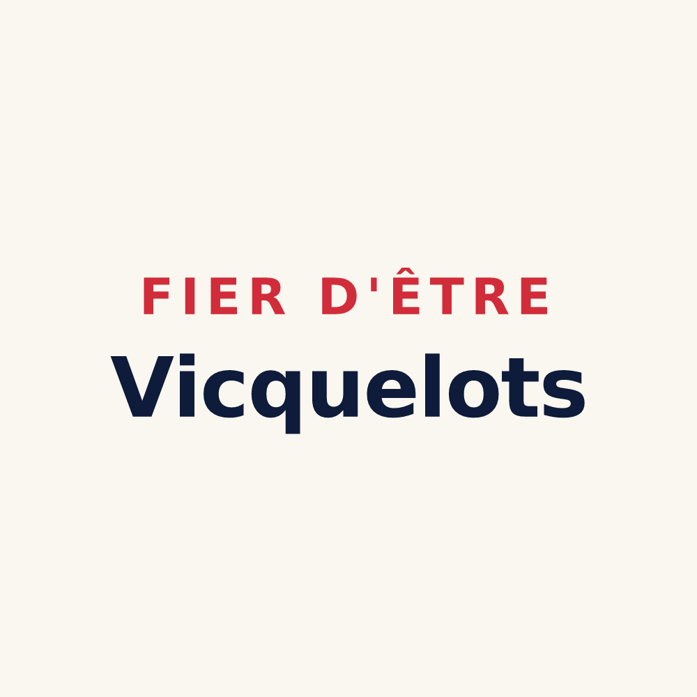 Tasse « Fier d'être Vicquelots » — design pour Vicq