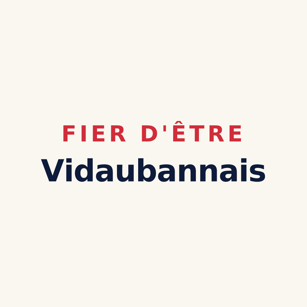 Tasse « Fier d'être Vidaubannais » — design pour Vidauban
