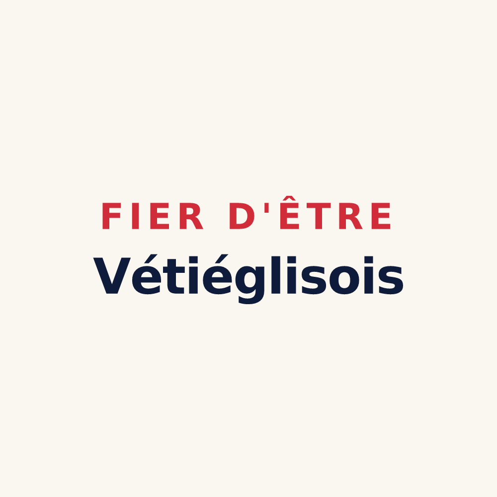 Tasse « Fier d'être Vétiéglisois » — design pour Vieille-Église
