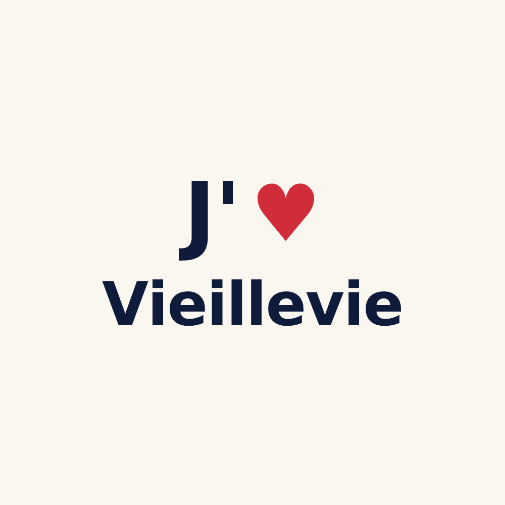 Tasse personnalisée Vieillevie — design J'aime Vieillevie