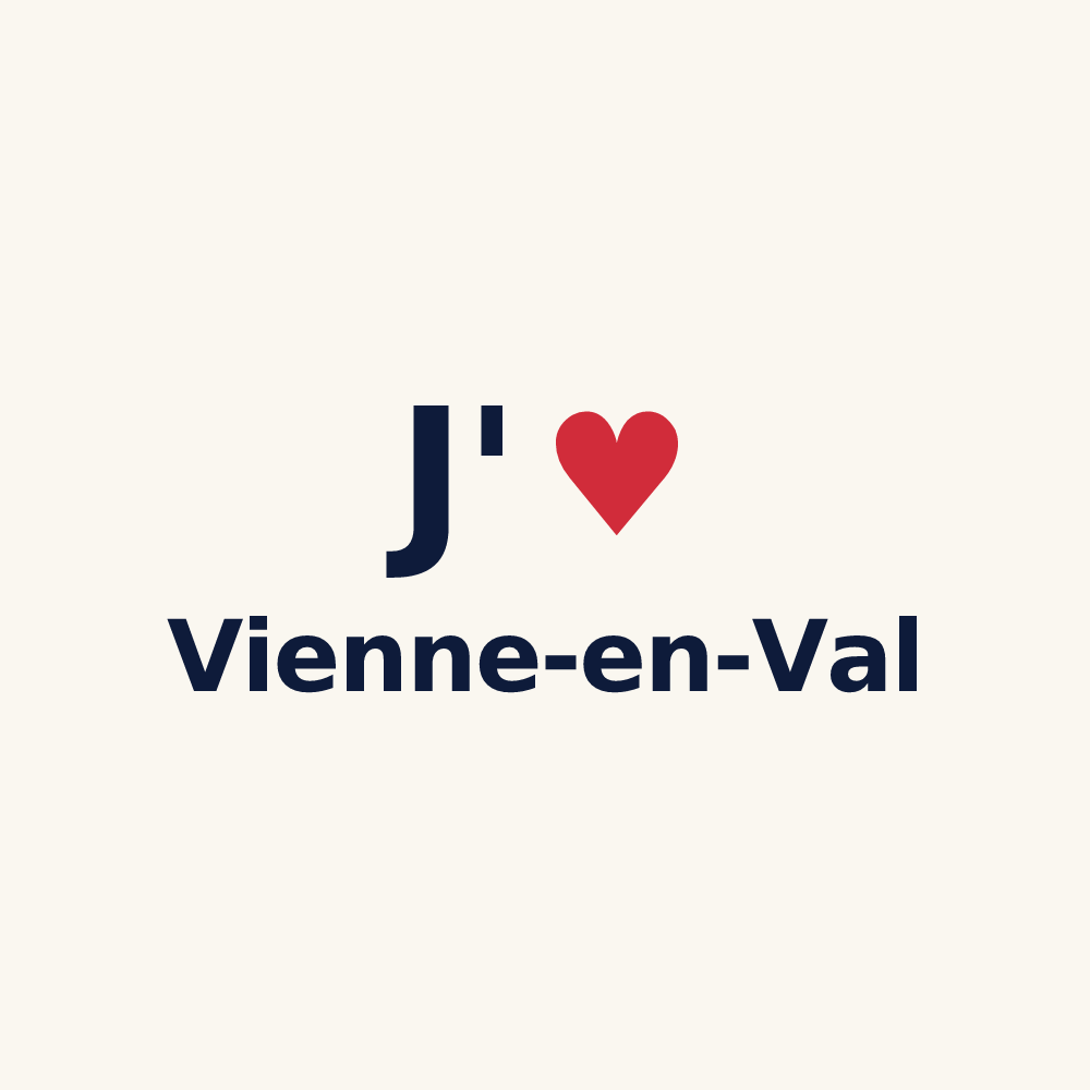 Tasse personnalisée Vienne-en-Val — design J'aime Vienne-en-Val