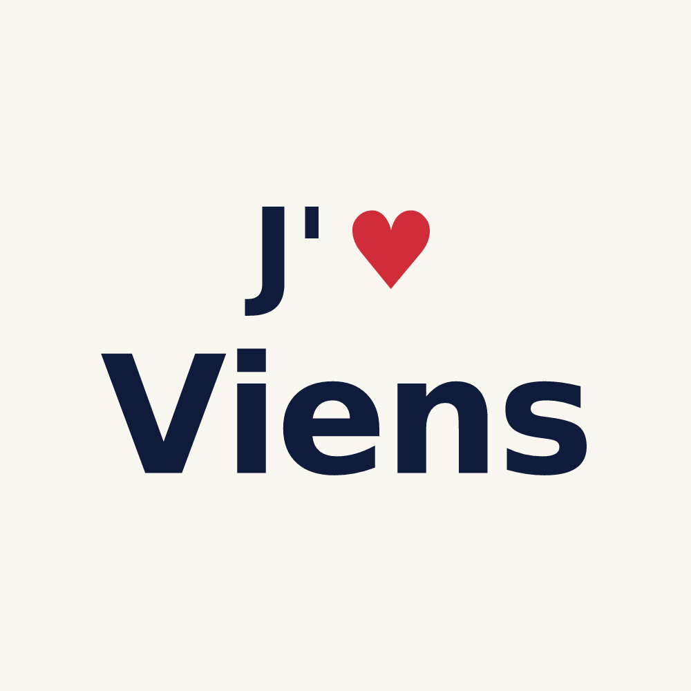 Tasse personnalisée Viens — design J'aime Viens