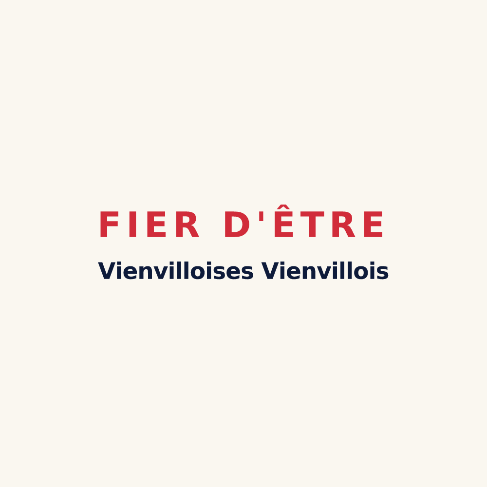 Tasse « Fier d'être Vienvilloises Vienvillois » — design pour Vienville