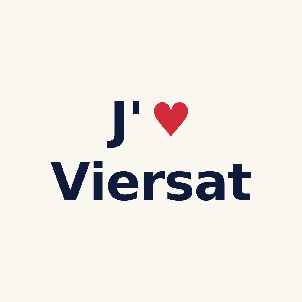 Tasse personnalisée Viersat — design J'aime Viersat
