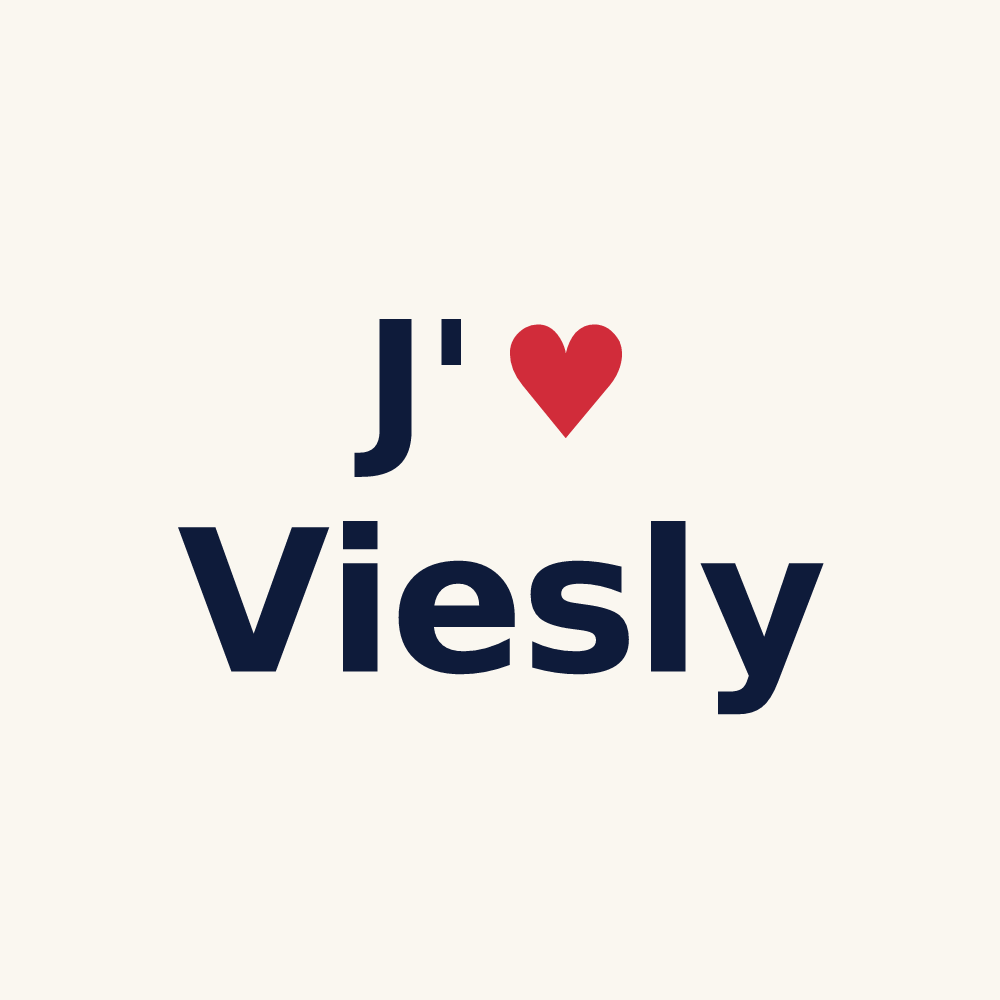 Tasse personnalisée Viesly — design J'aime Viesly