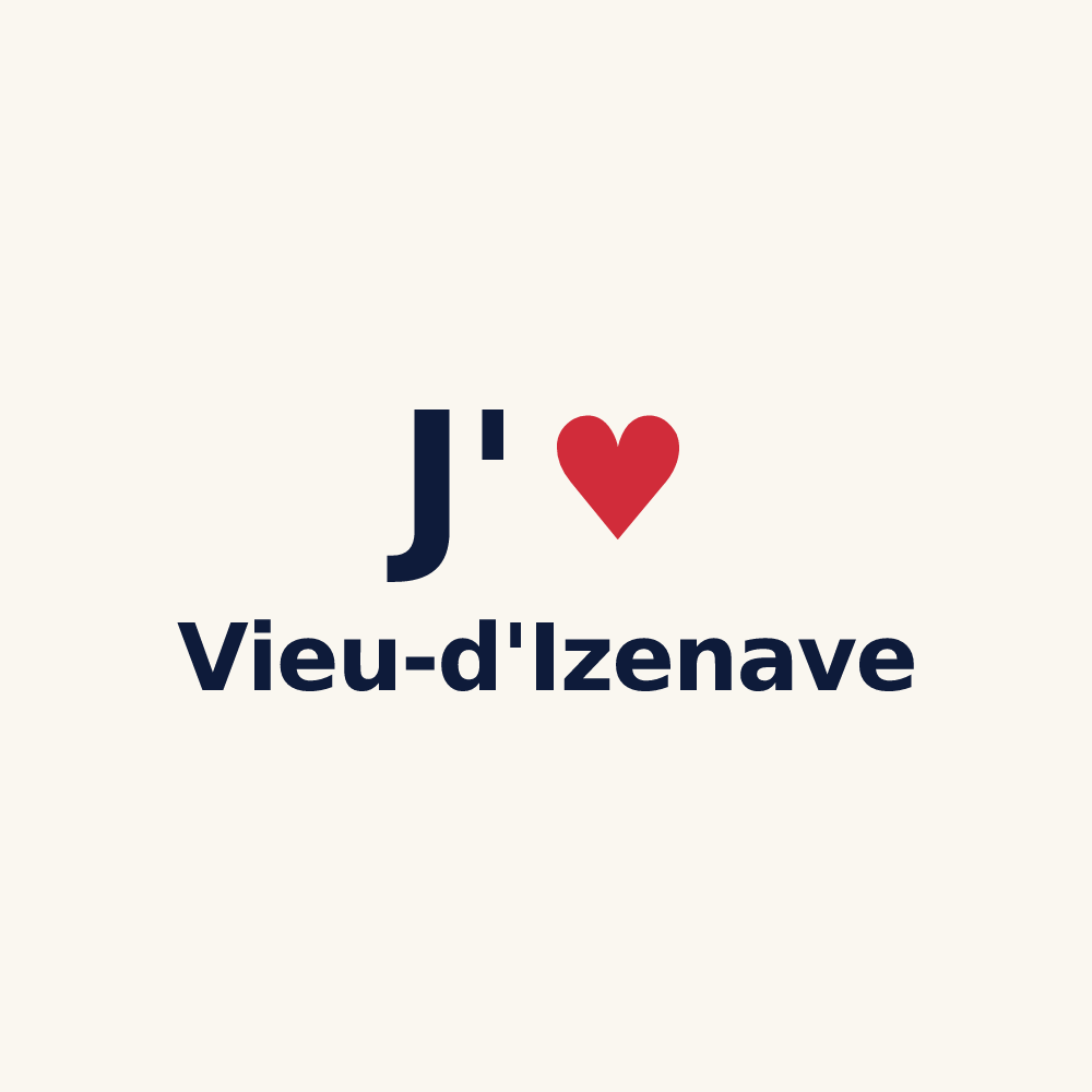 Tasse personnalisée Vieu-d'Izenave — design J'aime Vieu-d'Izenave